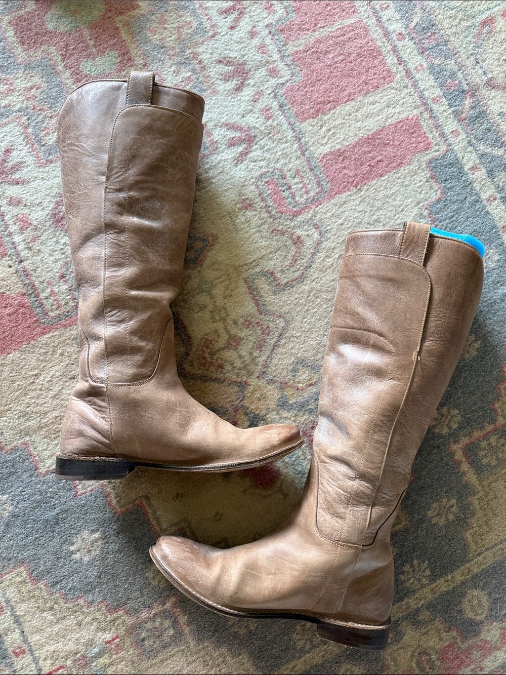 Frye Paige Women's Tall Leather Over-the-Knee Boots in Light Brown
